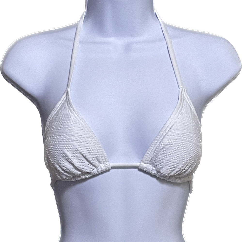 Women's Swimsuit Bikini Mesh Two Piece Sexy Trunk Bandage Padded Triangle Top SM